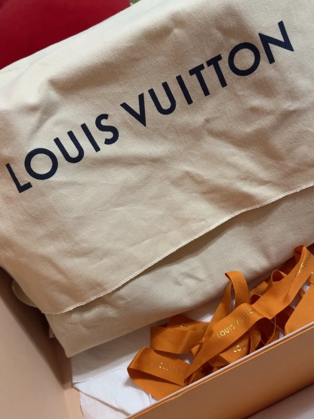 Louis Vuitton Black Leather Tote with  matching LV wallet